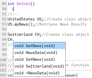 Visible properties from object