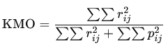 KMO formula