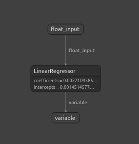 Our ONNX model visualized in netron