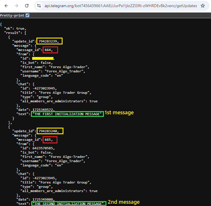 SECOND MESSAGE DATA STRUCTURE