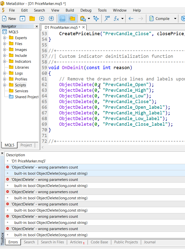 ObjectDelete Function resolved