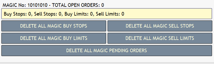 Orders Panel Disabled Order Delete Buttons