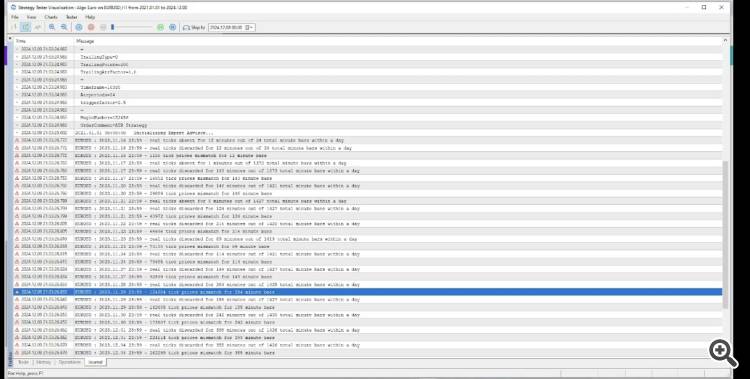 These are the warnings that appear in the initialization of the consultant at the beginning of the test