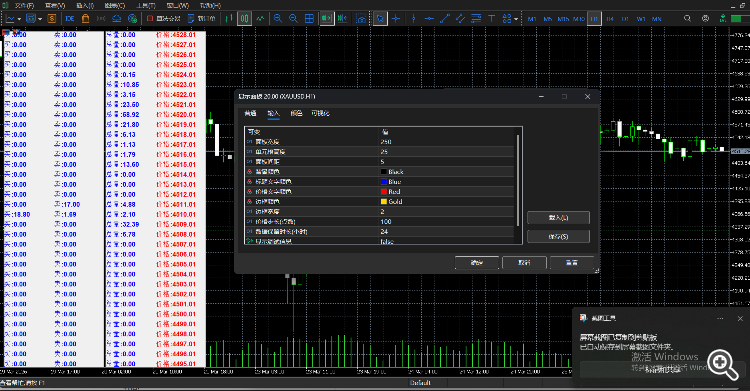 盘口助记显示面板