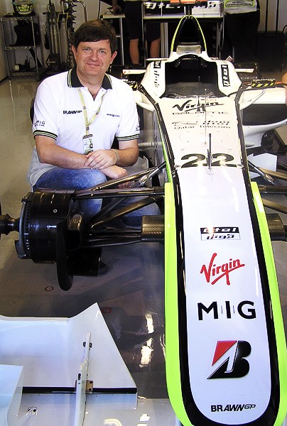 Olexandr Topchylo won a Formula One race from MIG Bank