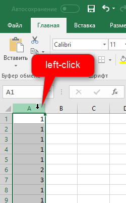 left-click