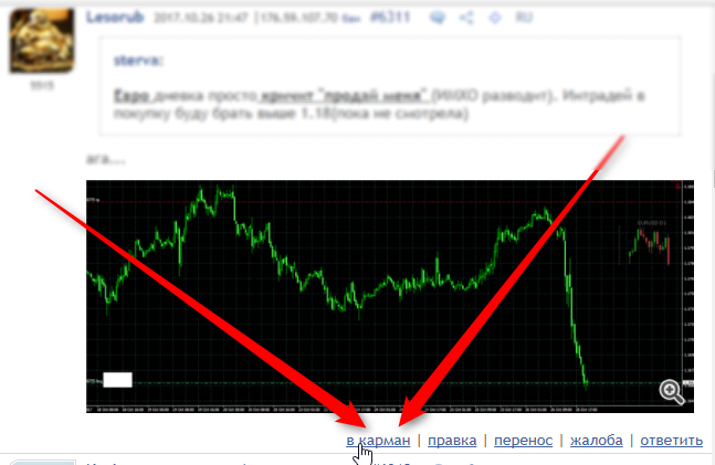 Копирование сообщения в "карман" mql5.com