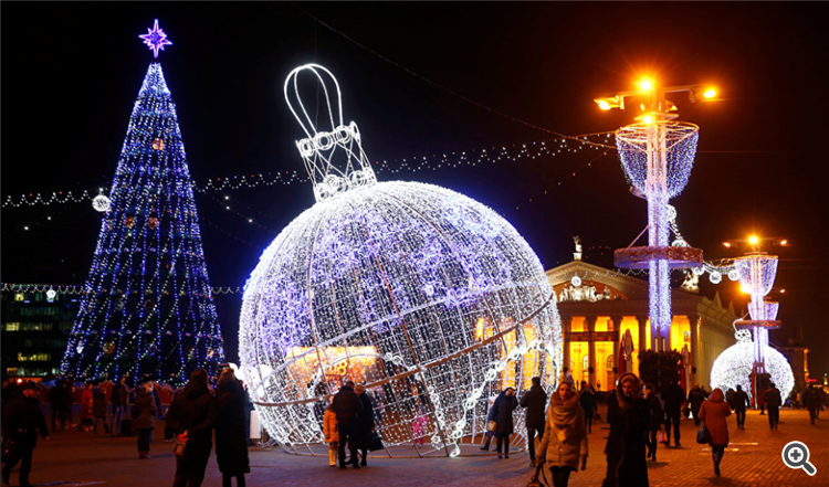 Arbre de Noël à Minsk