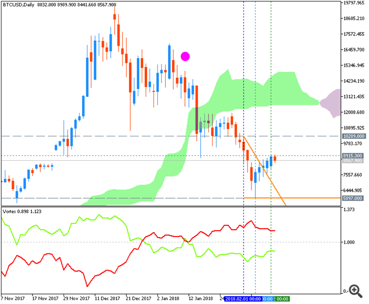 Bitcoin/USD daily Chart