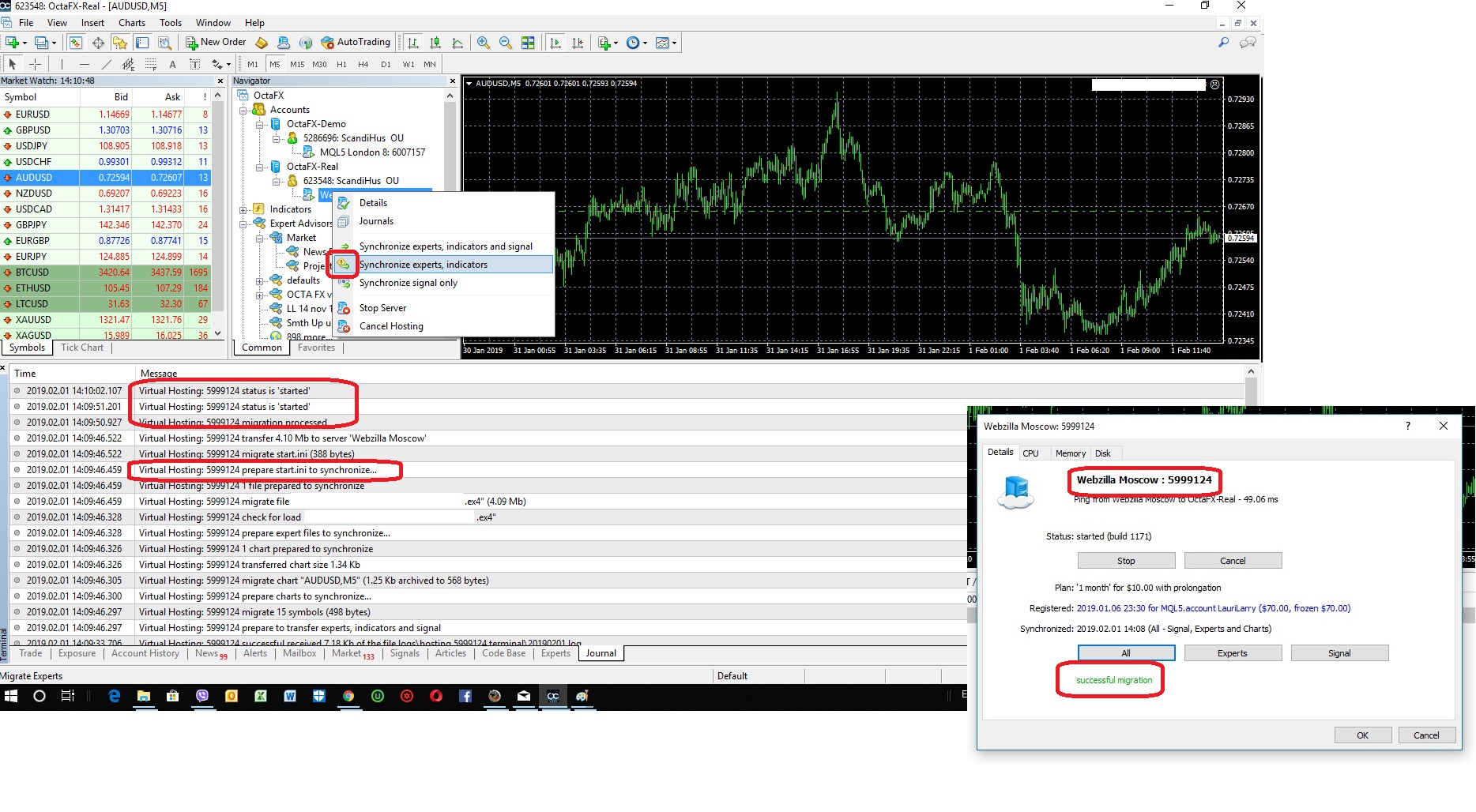 forex club-mt5 demo server