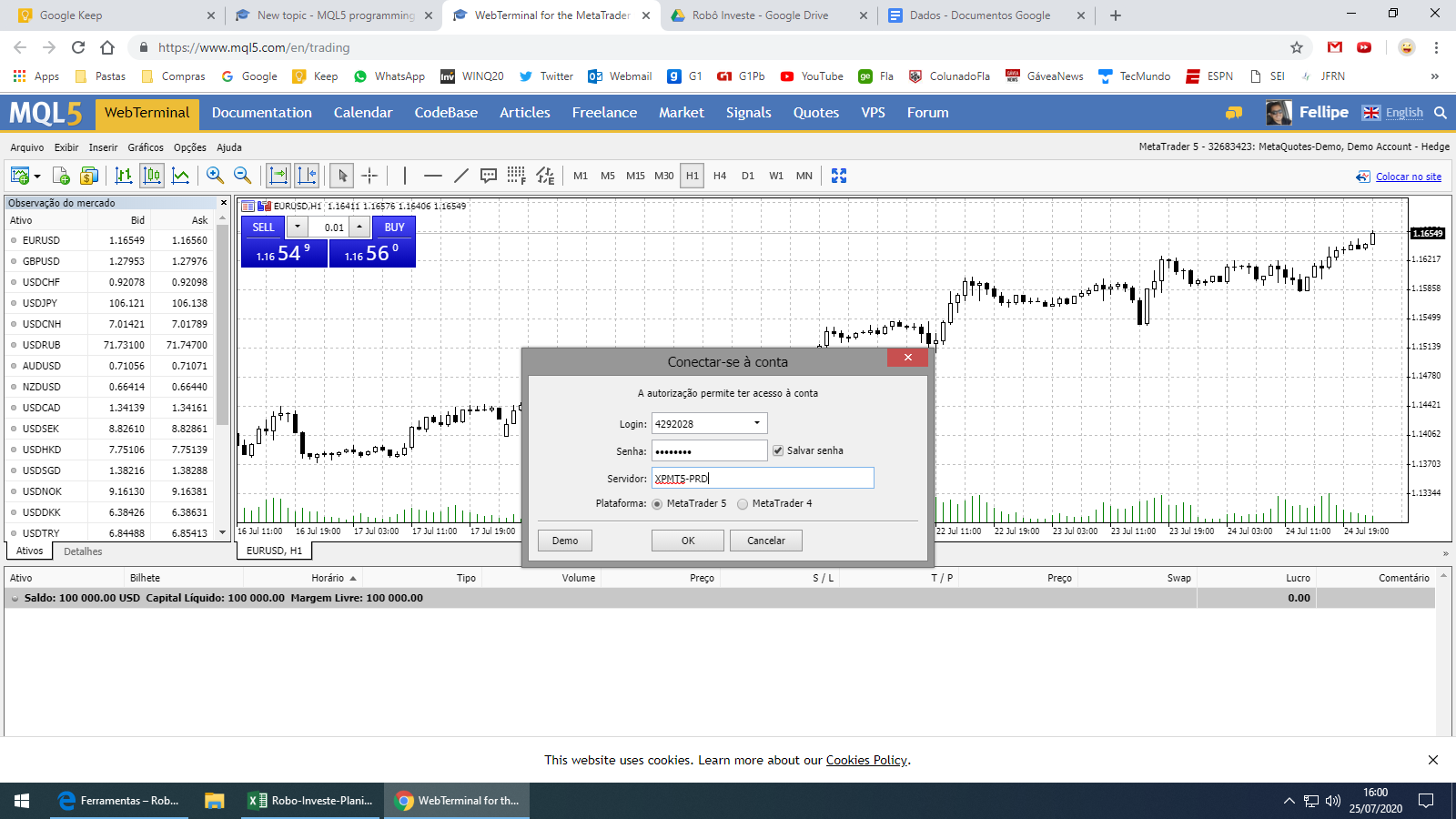 Web Terminal Configuration - Trading Accounts - General ...