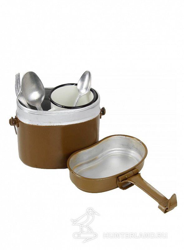 Army kettle, mug, spoon