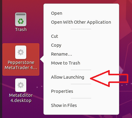 Allow Launching to enable the shortcut to work as expected: