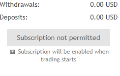 my own signal does not allow subscription