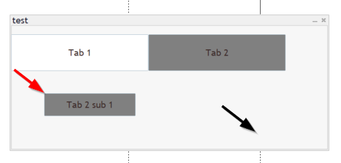 Sub tab moves twice as fast