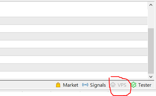 VPS icon is not clickable