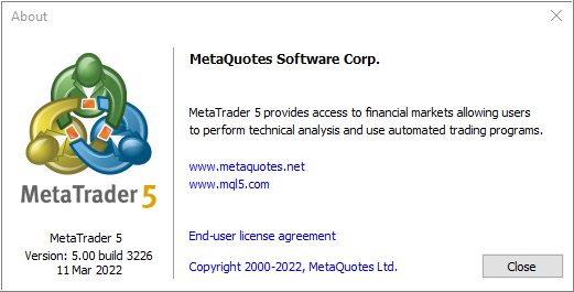 Metatrader build 3226