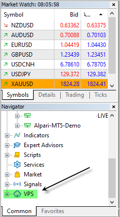 MQL5 VPS