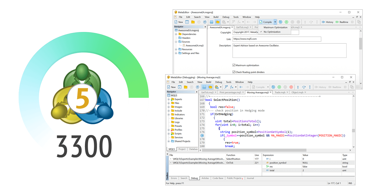  Nouvelle plateforme MetaTrader 5 build 3300 : Compilation rapide et navigation dans le code améliorée dans MetaEditor