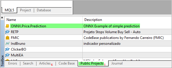 public ONNX project