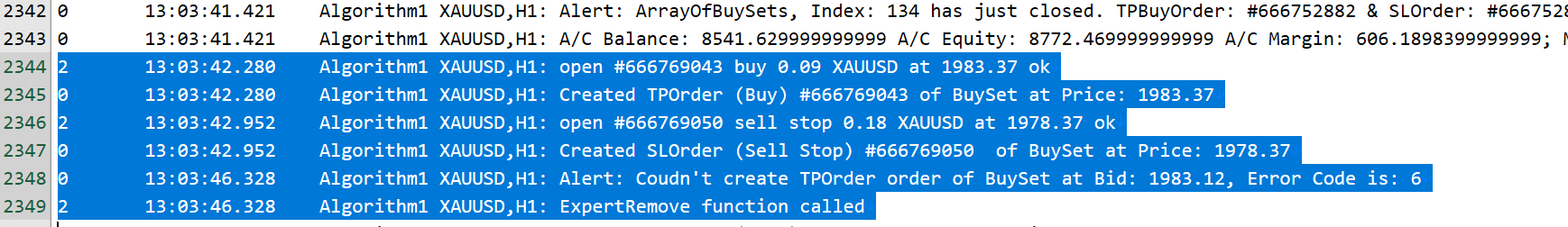 Error Code 6 While Creating New Order How To Fix Forex Rates MQL4 