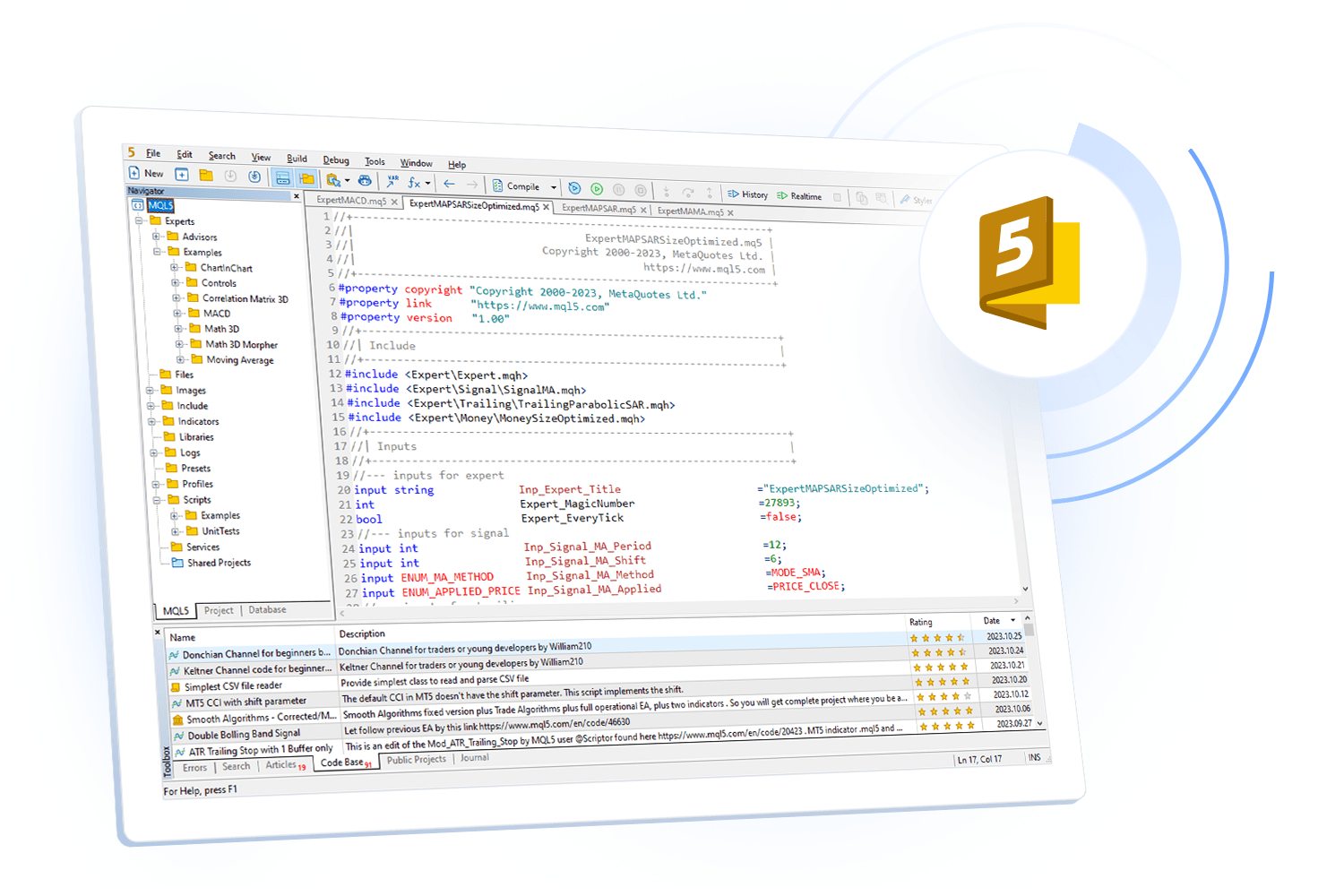 MQL5 Programming for Traders – Quellcodes aus dem Buch. Teil 1