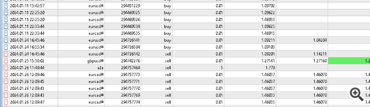 trade history mt5