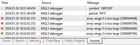 array range is too large