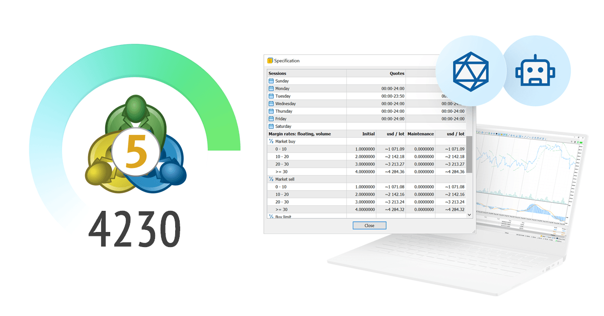 New MetaTrader 5 platform build 4230: More built-in applications and expanded ONNX support