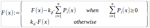 Общая оптимизационная формула (GOF) для реализации пользовательских максимумов с ограничениями