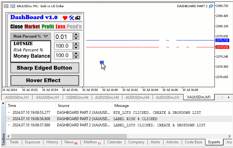 Creating an Interactive Graphical User Interface in MQL5 (Part 2): Adding Controls and Responsiveness