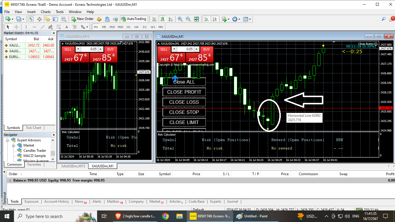 Find the highest Trailing Stop 2 Candlestick Indicator or EA - Trailing ...