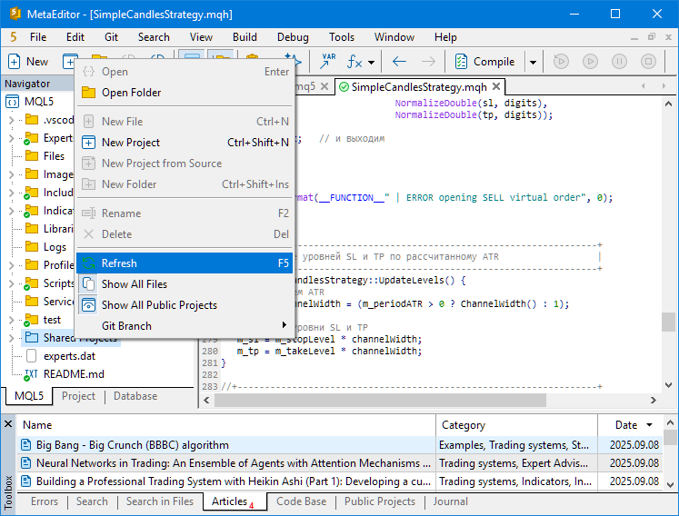 Moving to MQL5 Algo Forge (Part 3): Using External Repositories in Your Own Projects