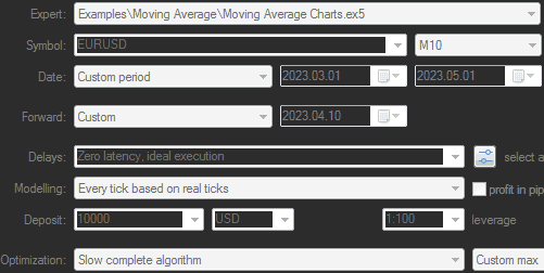 Сode that records balance and equity charts and calculates additional optimization criteria