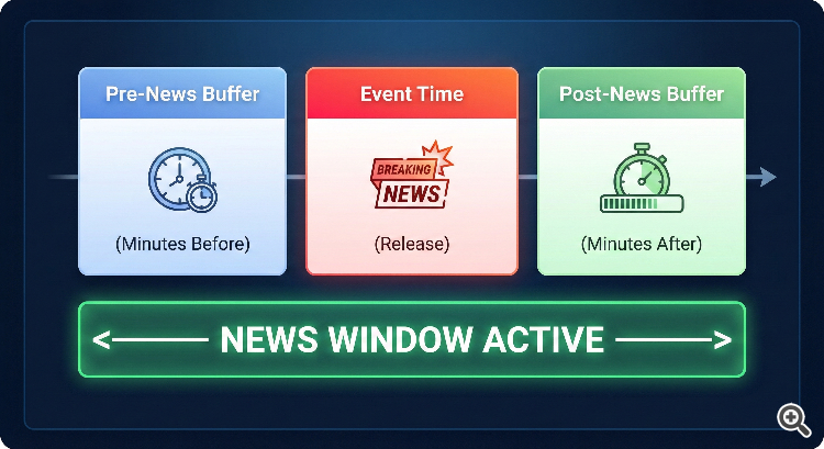 Using the MQL5 Economic Calendar for News Filtering (Part 1): Implementing Pre- and Post-News Windows in MQL5