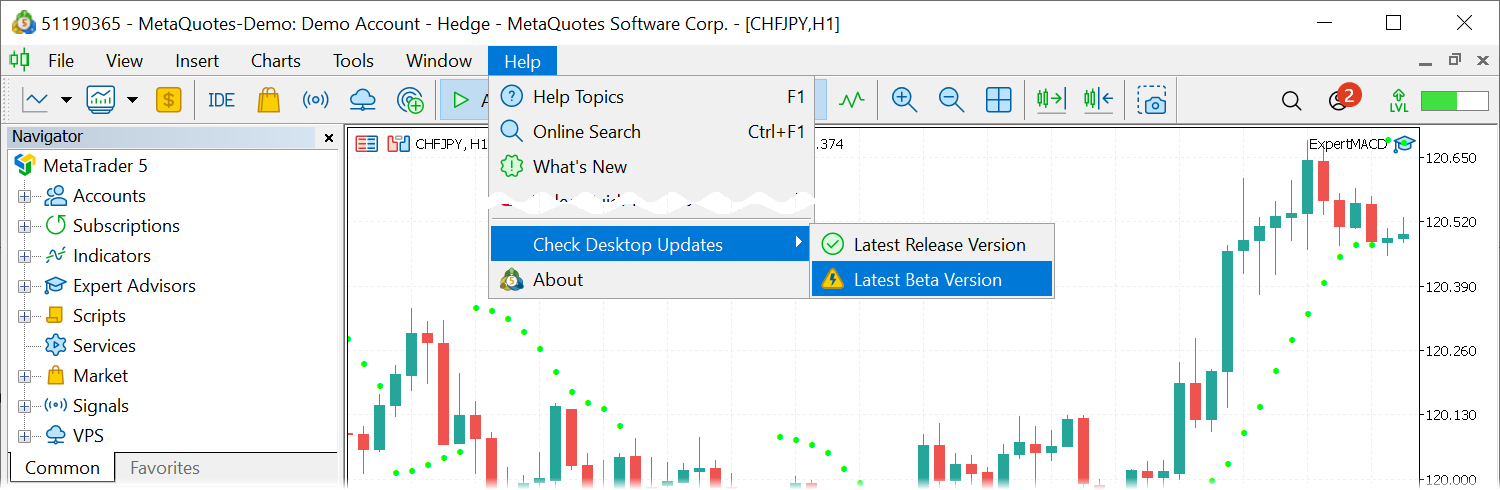 Update to beta and join testing