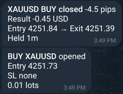 Trade Reporter Lite - Telegram trade notifications
