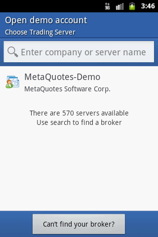 Более 570 серверов доступны в MetaTrader 4 для Android