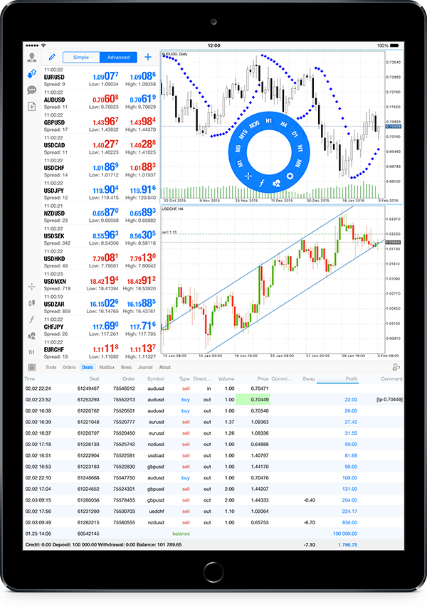 iOS版MetaTrader 5 build 1225―iPad ProとiPadのポートレートモードのサポート