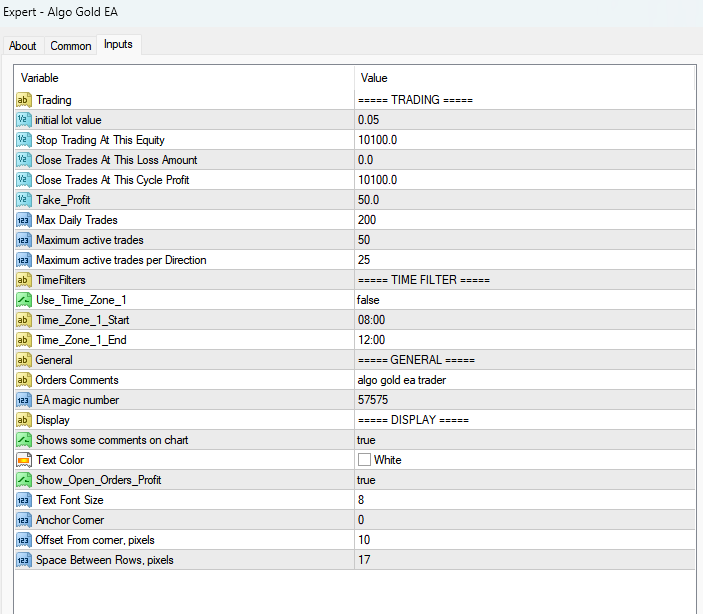 评论 | Algo Gold EA | 购买 自动交易程序（专家顾问) 用于 MetaTrader 4