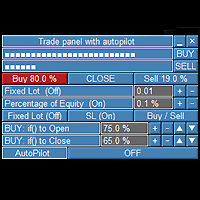Trade panel with autopilot