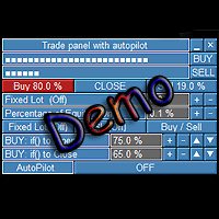 Trade panel with autopilot lite