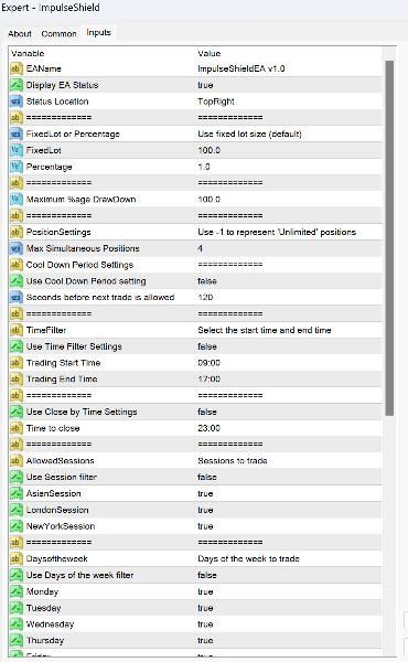 Screenshot #2 ImpulseShieldMT4