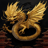 Winged Golden Dragon