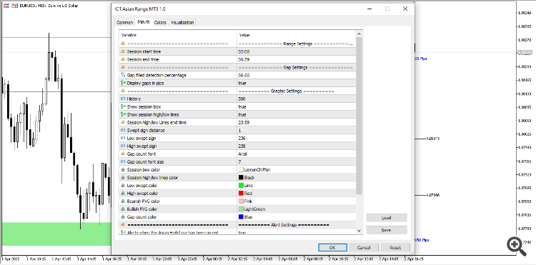 ICT Asian Range Inputs