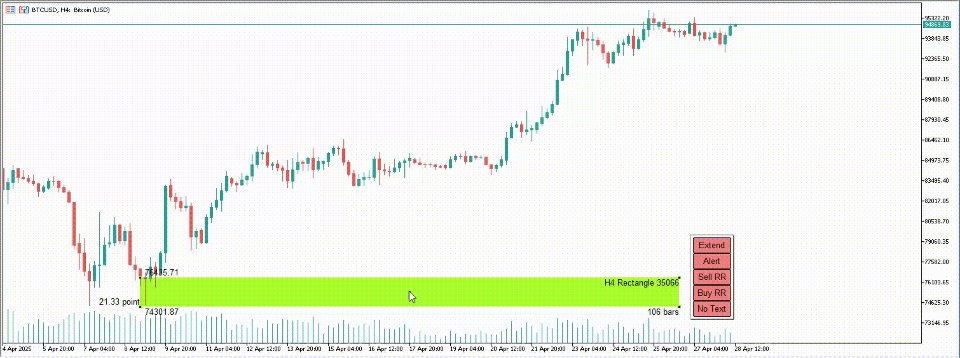 截图 #4 Rectangle Trading Custom MT4