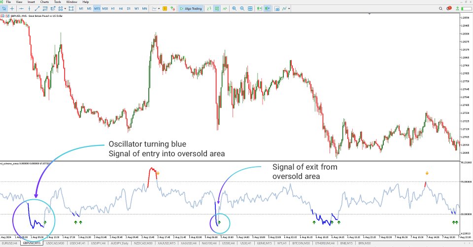 Screenshot #3 RSI Extreme Zones indicator MT5