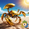 Gold Crab Robot
