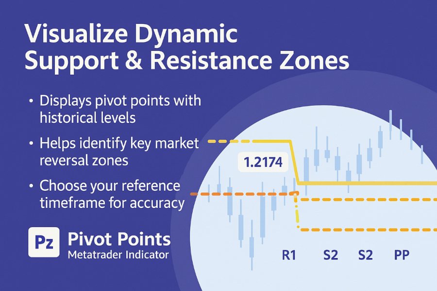 Screenshot #1 PZ Pivot Points MT5