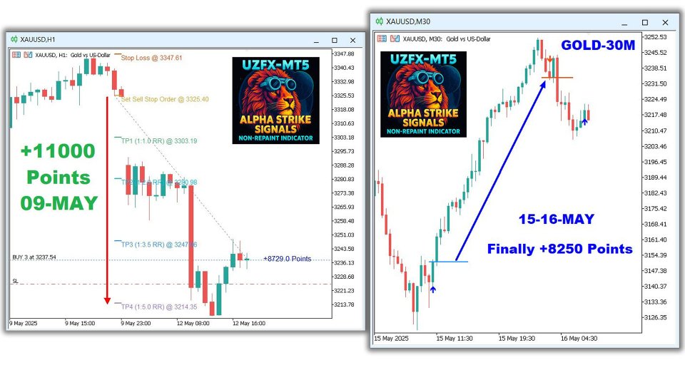 Ekran görüntüsü #1 Alpha Strike Signals Non Repaint Best New MT5
